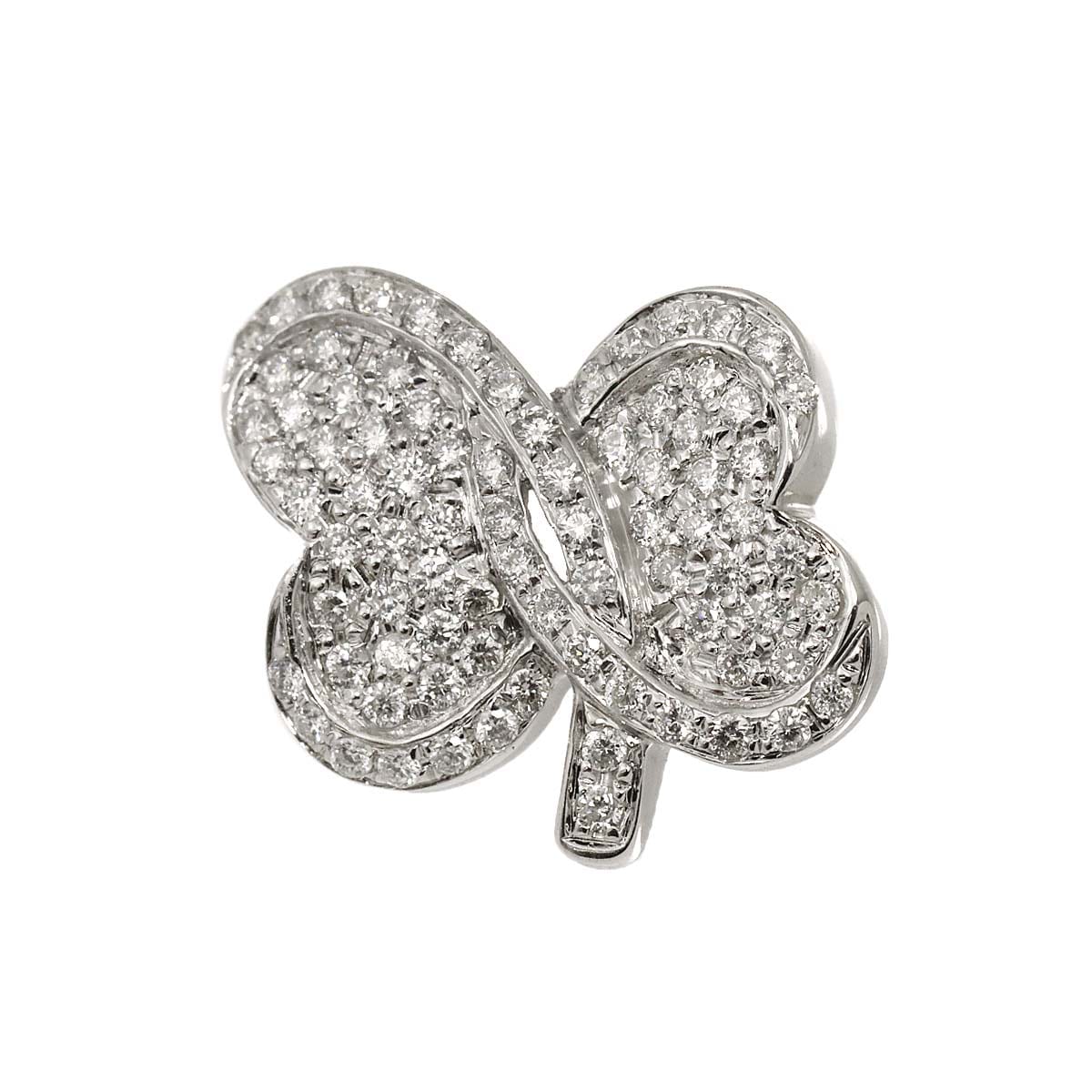 ダイヤ 0.40ct ピアス K18 WG ホワイトゴールド 750 片方のみ 片耳 Diamond Earring Pierced 90302799