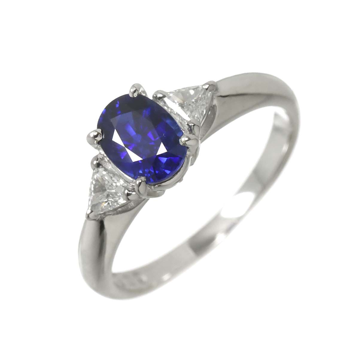 TASAKI 10号 リング サファイヤ 1.09ct ダイヤ 0.21ct  Pt プラチナ 指輪 田崎真珠 Sapphire Ring【ソーティング付き】 タサキ 90302764