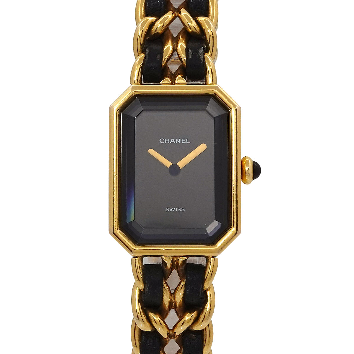 CHANEL プルミエール XLサイズ H0001 ヴィンテージ レディース 腕時計 ブラック ゴールド クォーツ ウォッチ Premiere シャネル 90303880