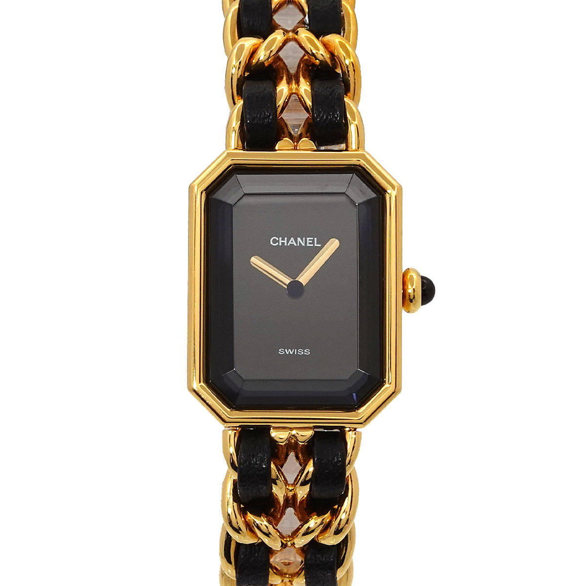CHANEL プルミエール Mサイズ H0001 ヴィンテージ レディース 腕時計 ブラック ゴールド クォーツ ウォッチ Premiere シャネル 90303884