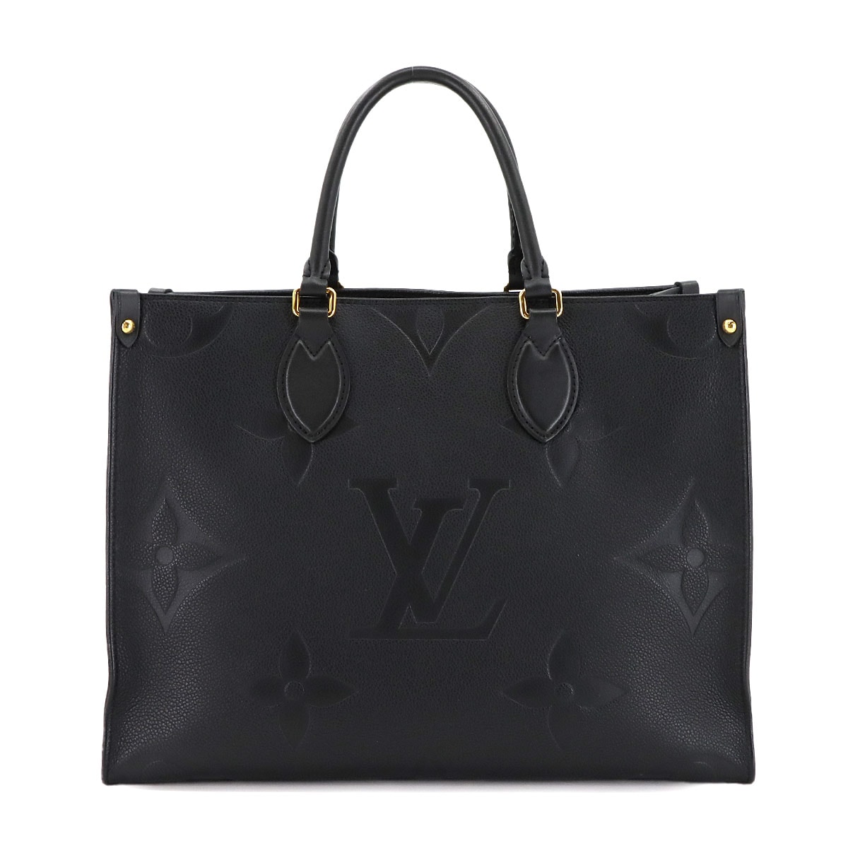 LOUIS VUITTON モノグラム アンプラント オンザゴー MM 2way トート ショルダー バッグ レザー ノワール M45595 Onthego MM ルイ ヴィトン 90300337