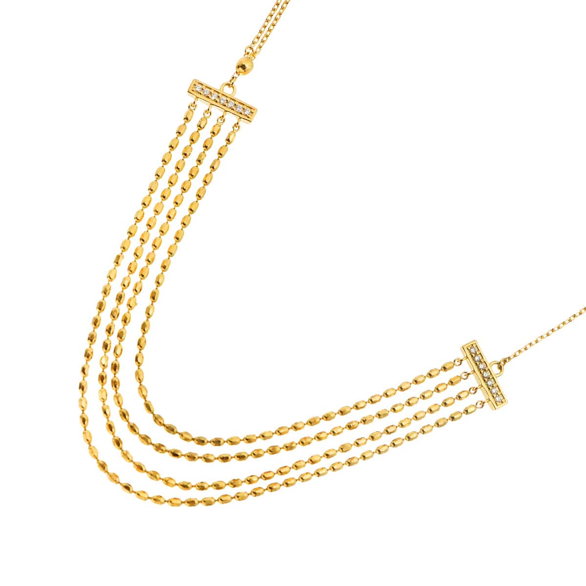 GINZA TANAKA ダイヤ 010ct ネックレス 50cm K18 YG イエローゴールド 750 Necklace ギンザ タナカ 90302781