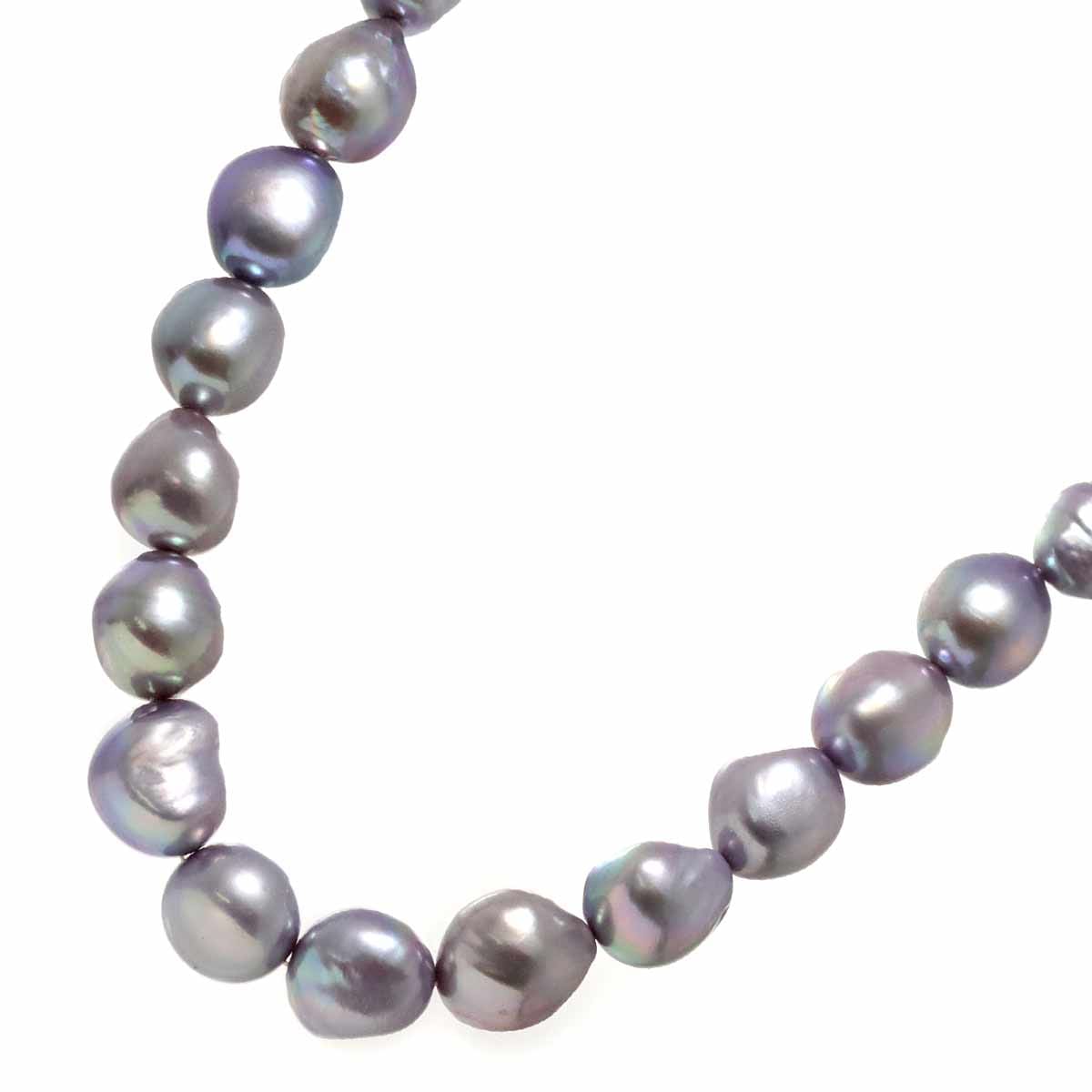 TASAKI バロック真珠 ネックレス 44cm SV シルバー 925 田崎真珠 パール Baroque Pearl Necklace タサキ 90303679