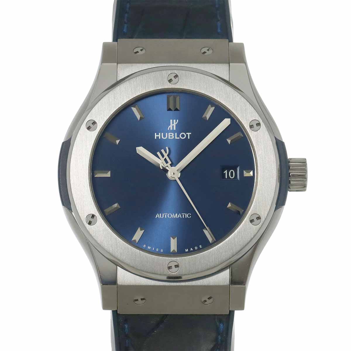 HUBLOT クラシックフュージョン 542 NX 7170 LR メンズ 腕時計 デイト ブルー オートマ 自動巻き Classic fusion ウブロ 90299910