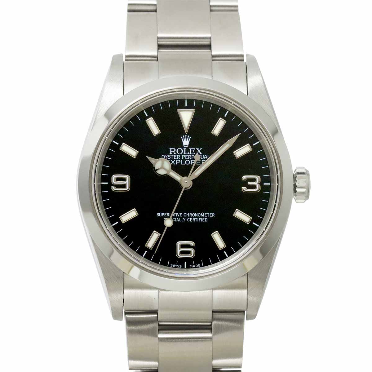 ROLEX エクスプローラー1 114270 K番 メンズ 腕時計 ブラック オートマ 自動巻き ウォッチ Explorer 1 ロレックス 90300900