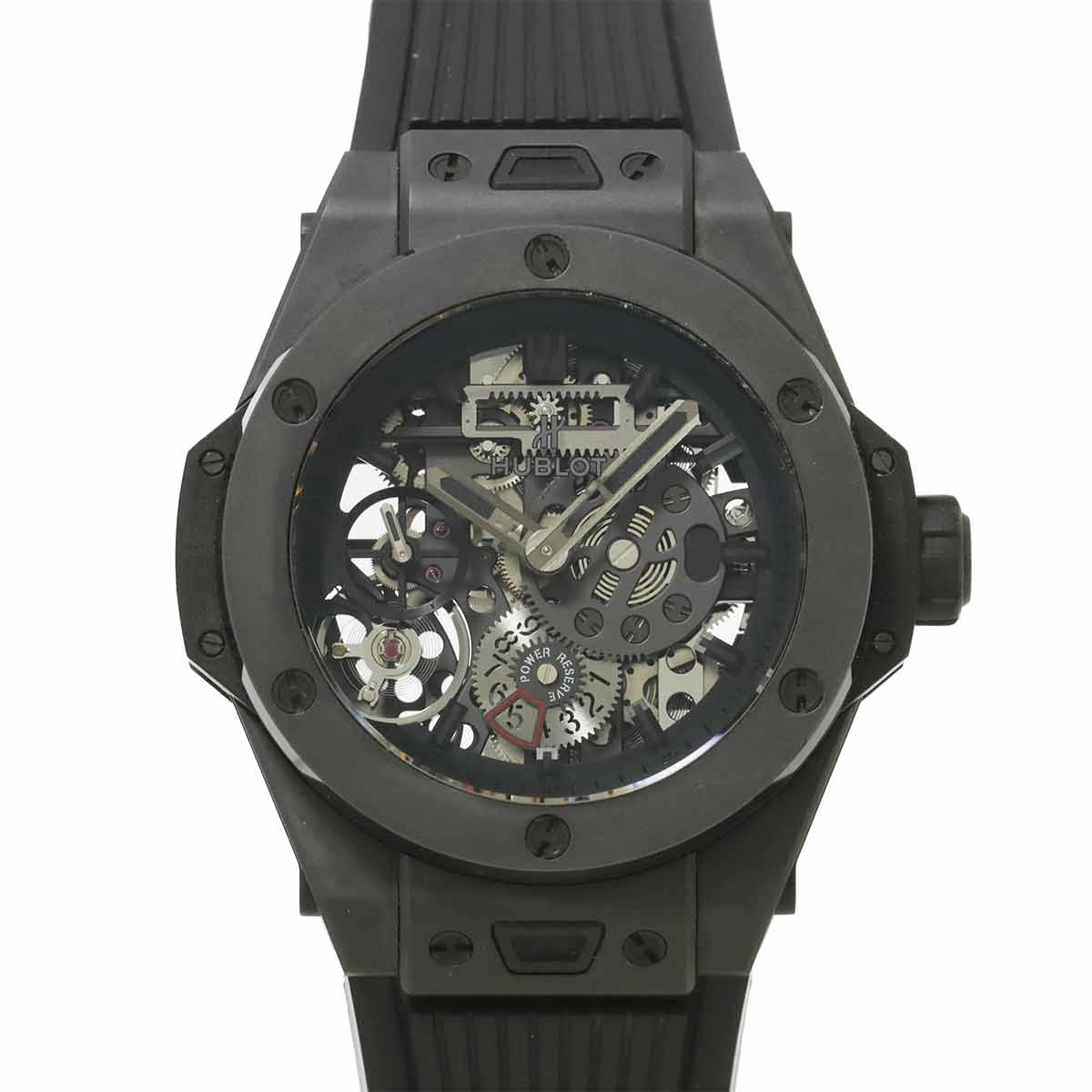 HUBLOT ビッグバン メカ-10 オールブラック 414 CI 1110 RX メンズ 腕時計 スケルトン 手巻き Big bang ウブロ 90300902