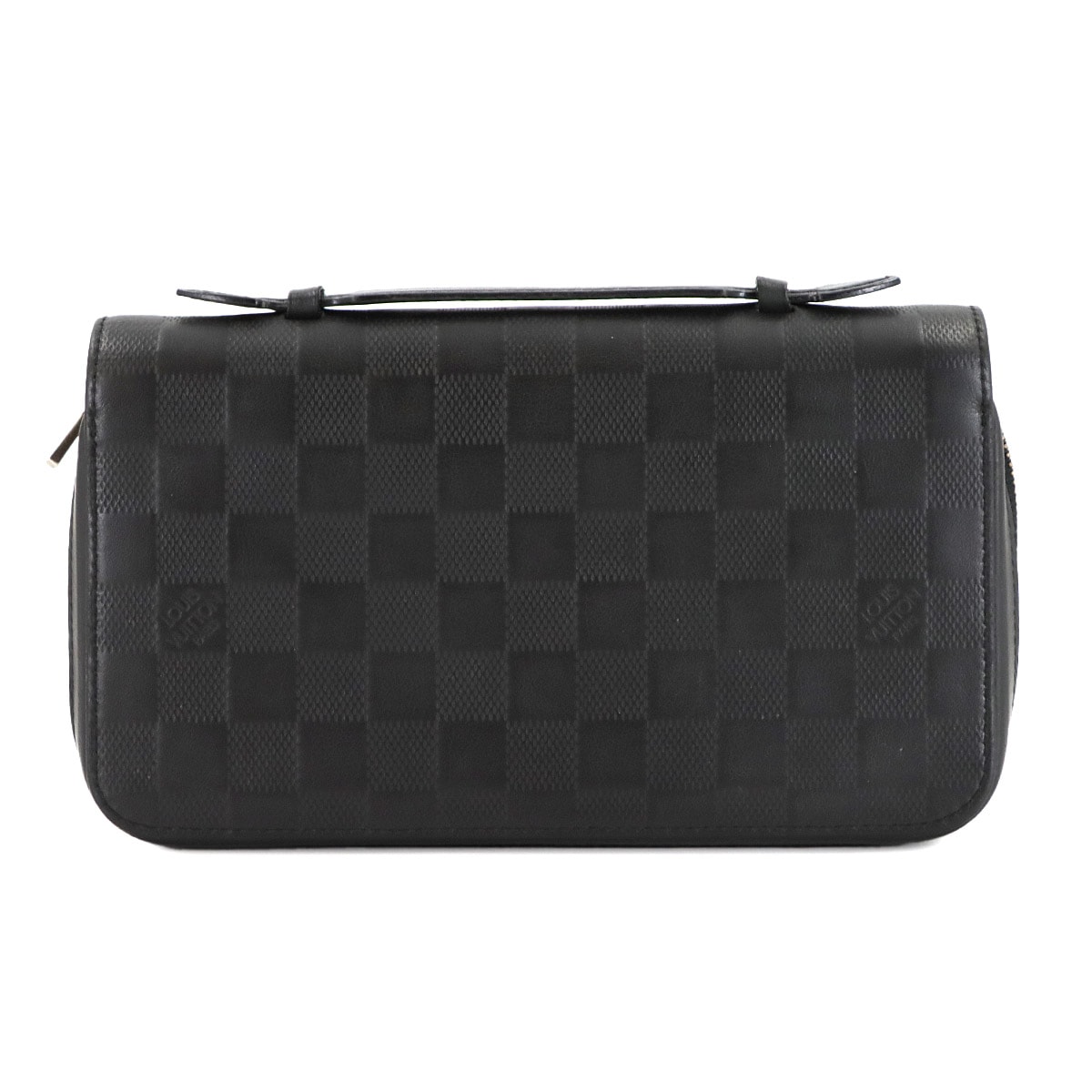 LOUIS VUITTON ダミエ アンフィニ ジッピーXL ラウンドファスナー 長財布 レザー オニキス N61254 Zippy XL ルイ ヴィトン 90302047