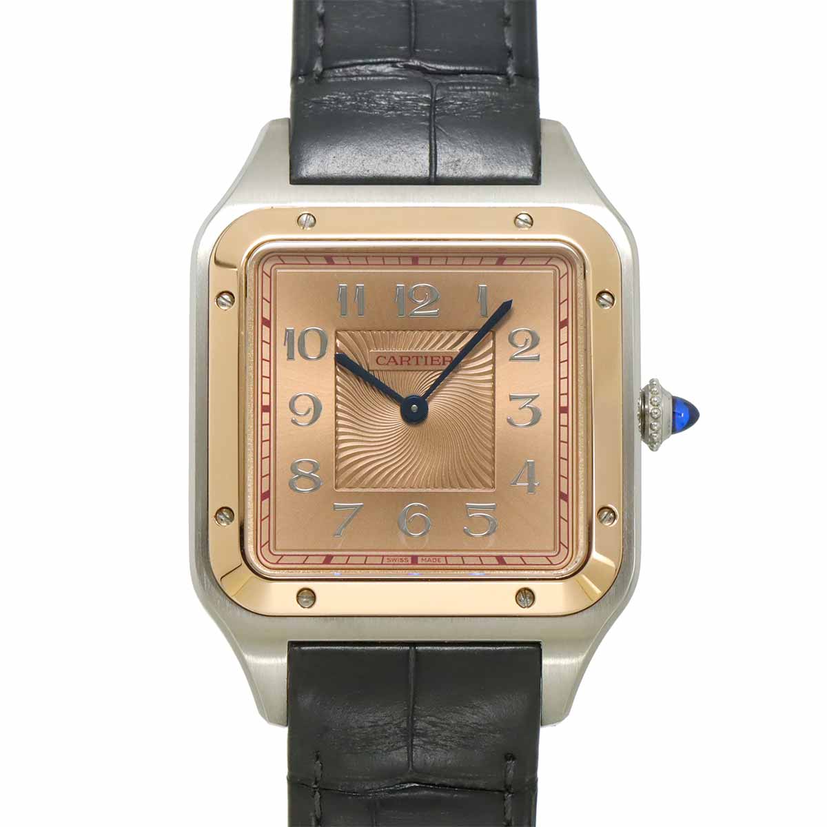 Cartier サントスデュモン LM 世界限定500本 W2SA0025 メンズ 腕時計 ピンク K18PG 手巻き ウォッチ Santos Dumont カルティエ 90300164