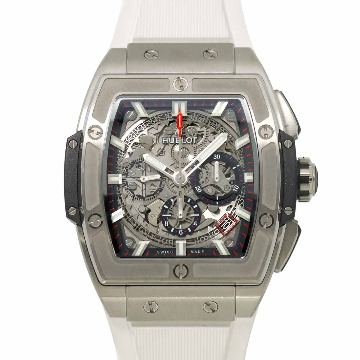 HUBLOT スピリット オブ ビッグバン 641 NX 0173 LR クロノグラフ メンズ 腕時計 デイト スケルトン オートマ 自動巻き ウォッチ Big Bang ウブロ 90304073