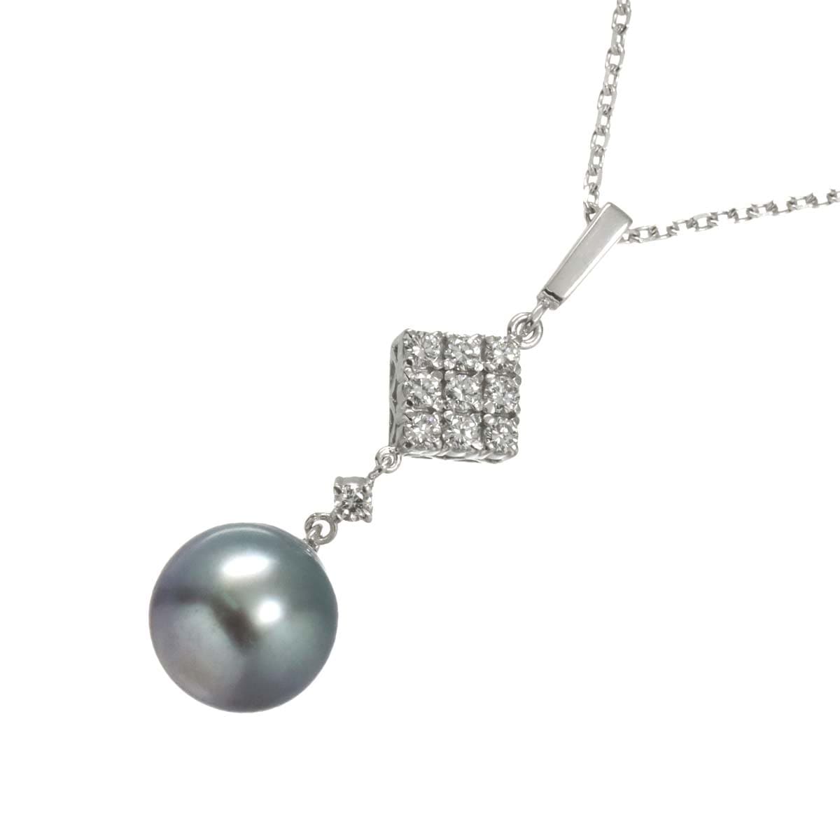 MIKIMOTO アコヤ真珠 7.0-6.5mm ネックレス 42cm K18 WG SV ホワイト