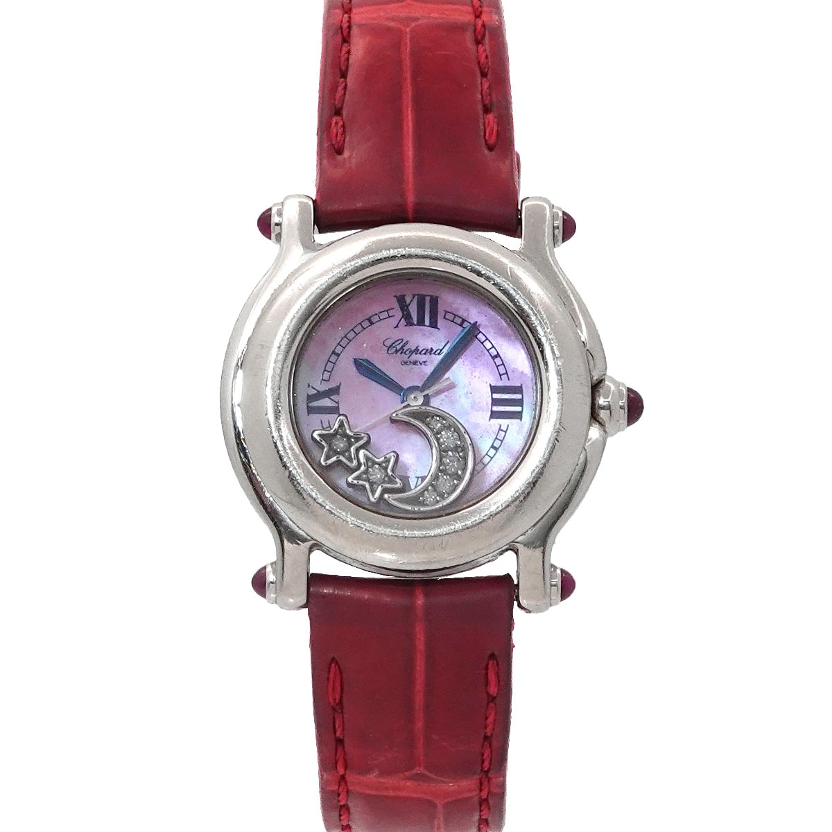 【中古品】Chopard スクエアフェイス 時計 ピンク 中古品】Chopard スクエアフェイス 時計 ピンク 中古品】Chopard