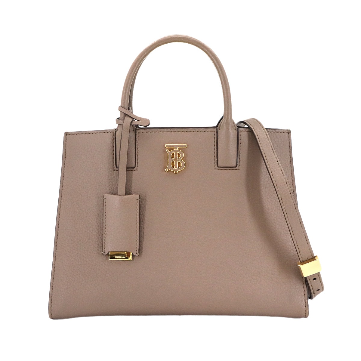 BURBERRY ミニ フランシス 2way ハンド ショルダー バッグ レザー グレー 80584371 Mini Frances Bag バーバリー 90303770