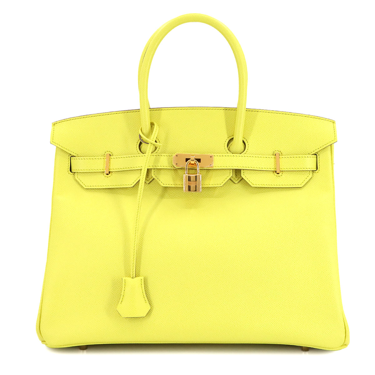 HERMES バーキン35 エプソン スフレ ハンド バッグ □Q刻印 ゴールド 金具 Birkin エルメス 90304782