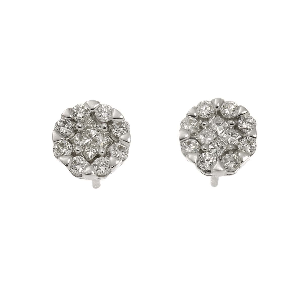 ダイヤ 0.50ct ピアス K18 WG  ホワイトゴールド 750 Diamond Earrings Pierced 90302795