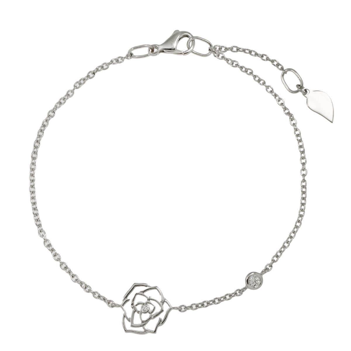 PIAGET ローズ ダイヤ ブレスレット 17.5cm K18 WG ホワイトゴールド 750 Bracelet ピアジェ 90302554
