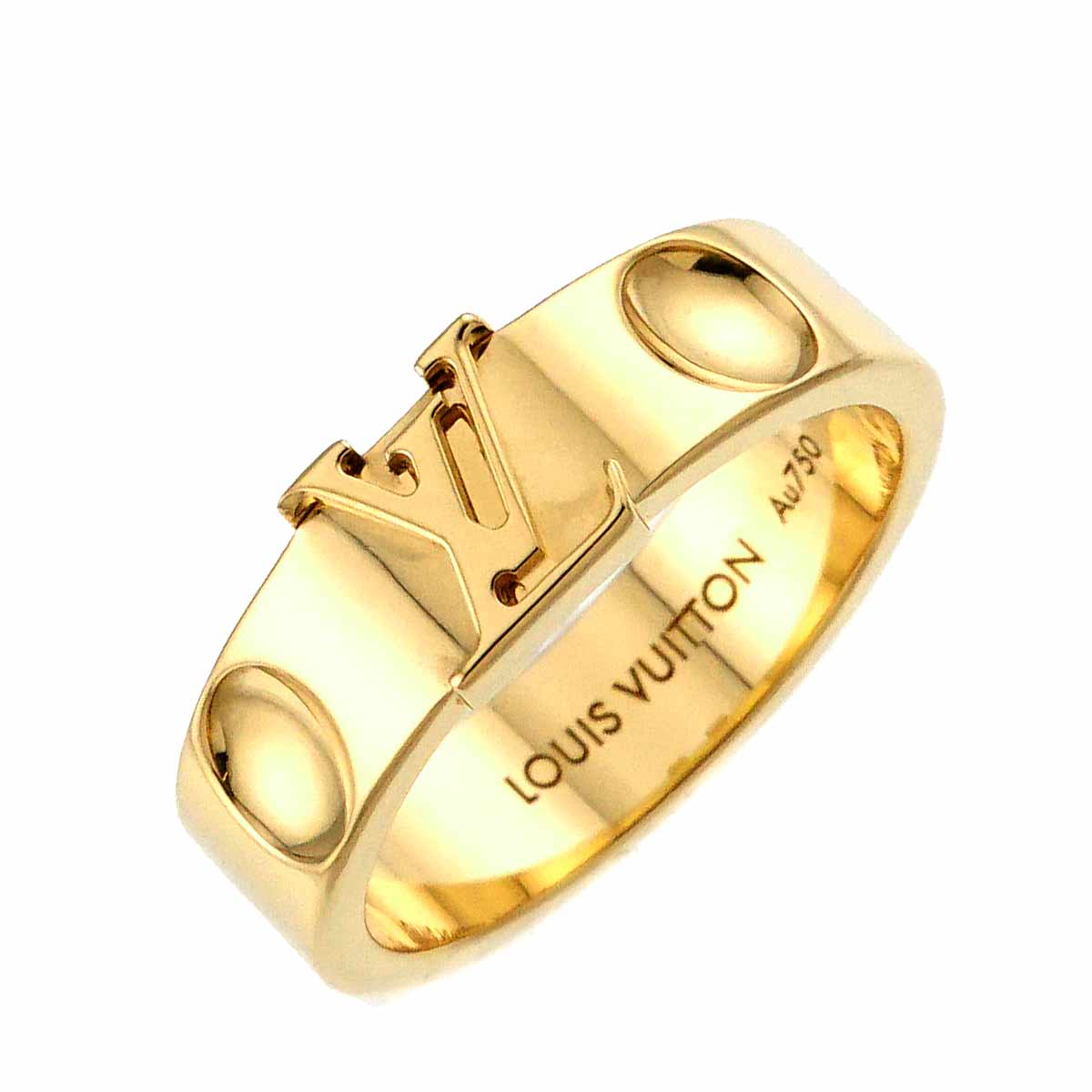 LOUIS VUITTON アンプラント LV #51 リング K18 YG イエローゴールド 750 指輪 Anplant Ring ルイ ヴィトン 90303103