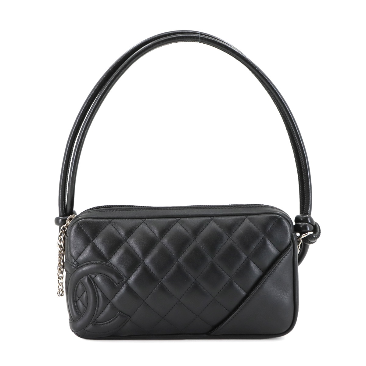 CHANEL カンボンライン ショルダー バッグ レザー ブラック A25175 Cambon Line Shoulder Bag シャネル 90303866