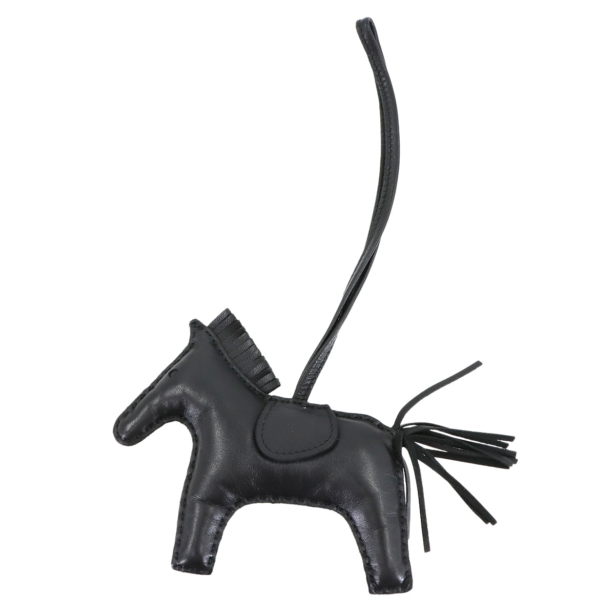 HERMES ロデオ MM バッグ チャーム アニョーミロ ソーブラック Z刻印 Rodeo MM Bag Charm エルメス 90304136