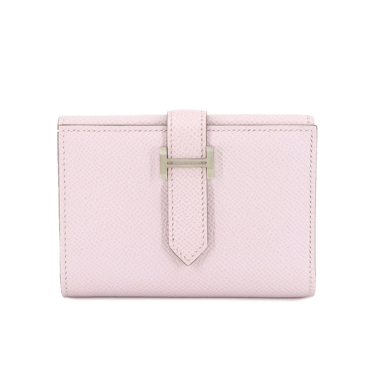 HERMES ベアン コンビネ 三つ折り 財布 エプソン モーブペール W刻印 Bearn Combine エルメス 90304844