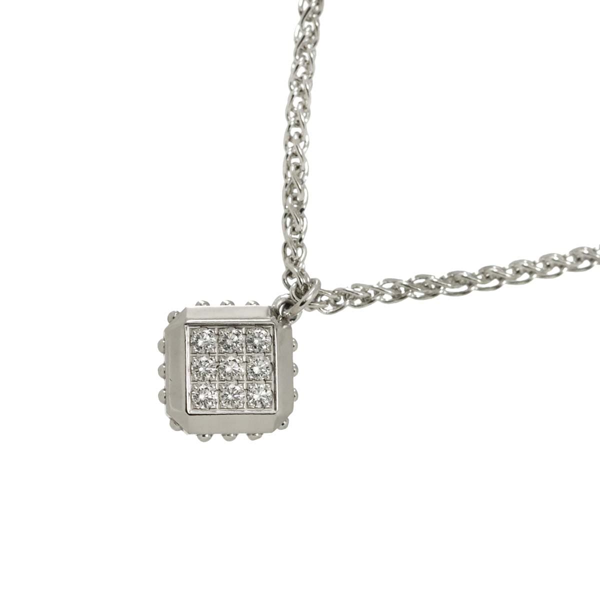 LOUIS VUITTON パンダンティフ アンプリーズ ダイヤ ネックレス 41cm K18 WG ホワイトゴールド 750 Necklace ルイ ヴィトン 90301692