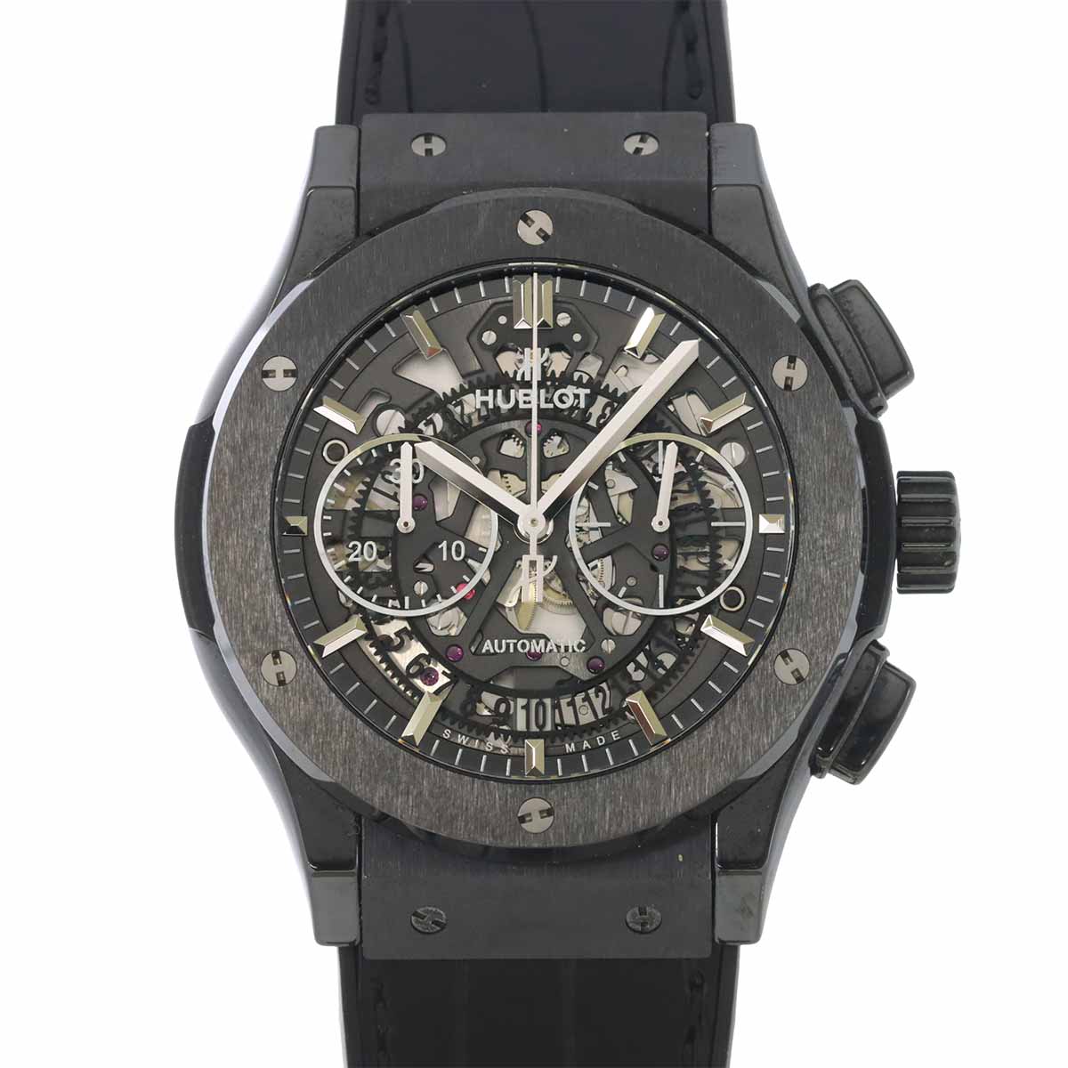 HUBLOT クラシックフュージョン アエロフュージョン ブラックマジック クロノグラフ 525 CM 0170 RX メンズ 腕時計 スケルトン ウォッチ ウブロ 90305156