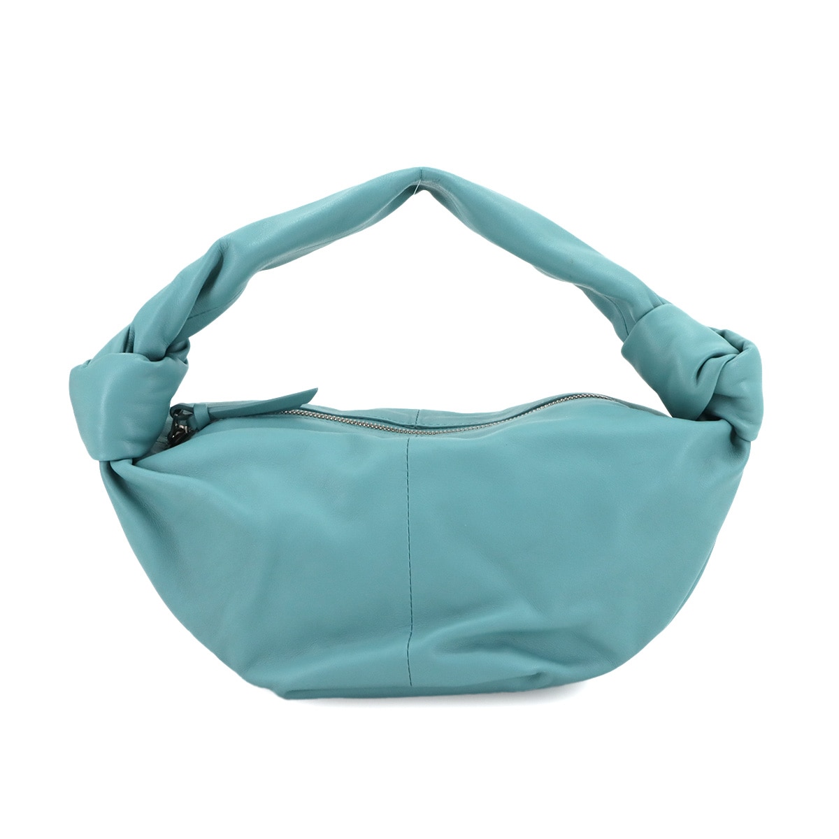 Bottega Veneta ターコイズ ダブルノット　ミニバッグ　未使用 Bottega Veneta ターコイズ ダブルノット ミニバッグ 未使用