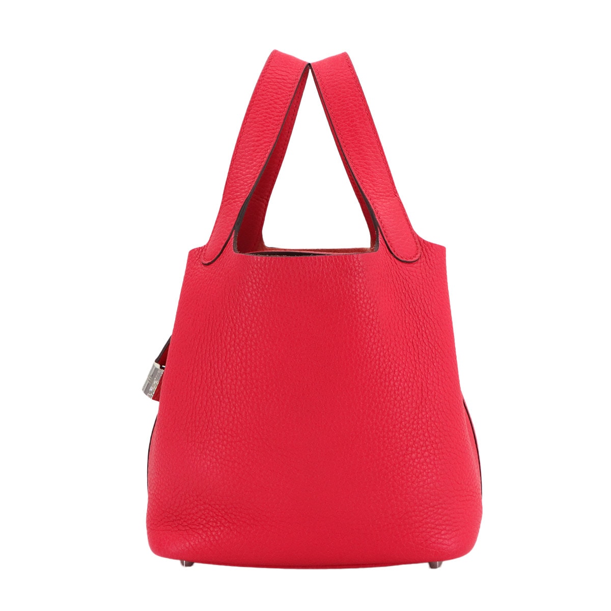 HERMES ピコタンロック PM ハンド バッグ トリヨンクレマンス ローズエクストリーム A刻印 シルバー 金具 エルメス 90304887