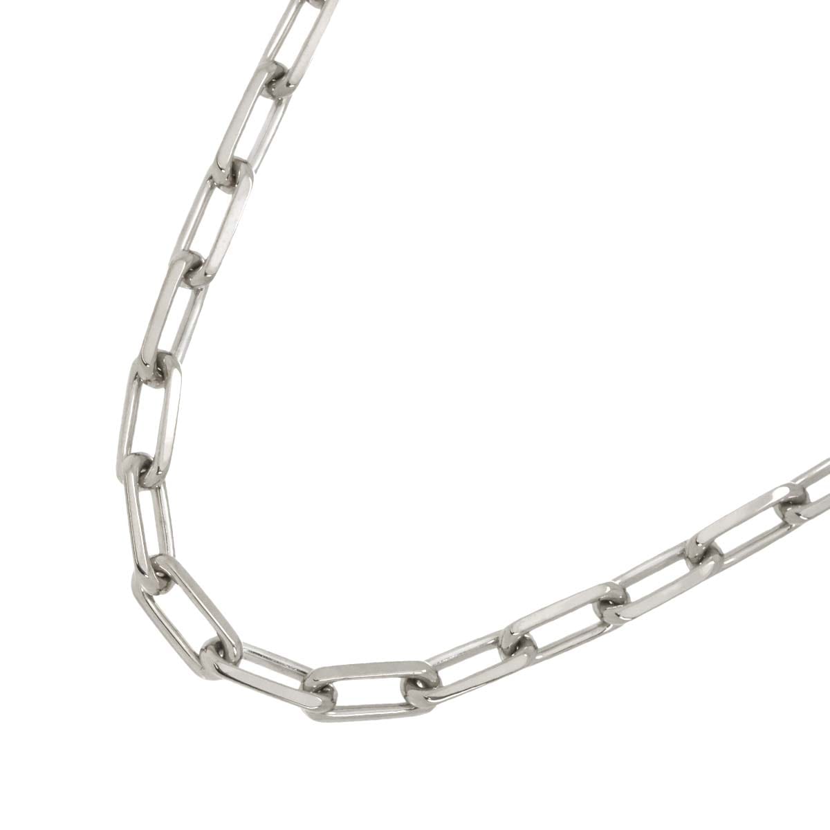 Cartier サントス ドゥ ミディアム チェーン ネックレス 56cm K18 WG ホワイトゴールド 750 Necklace【証明書付き】 カルティエ 90300165