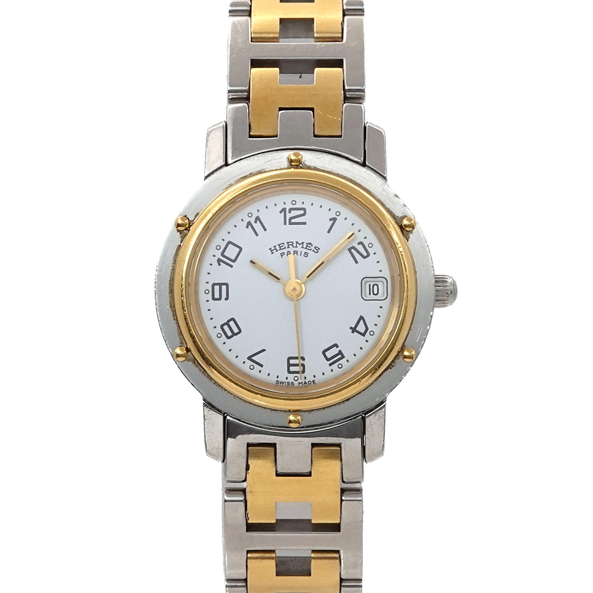 HERMES クリッパー ダイバー CL2 315 クロノグラフ レディース 腕時計