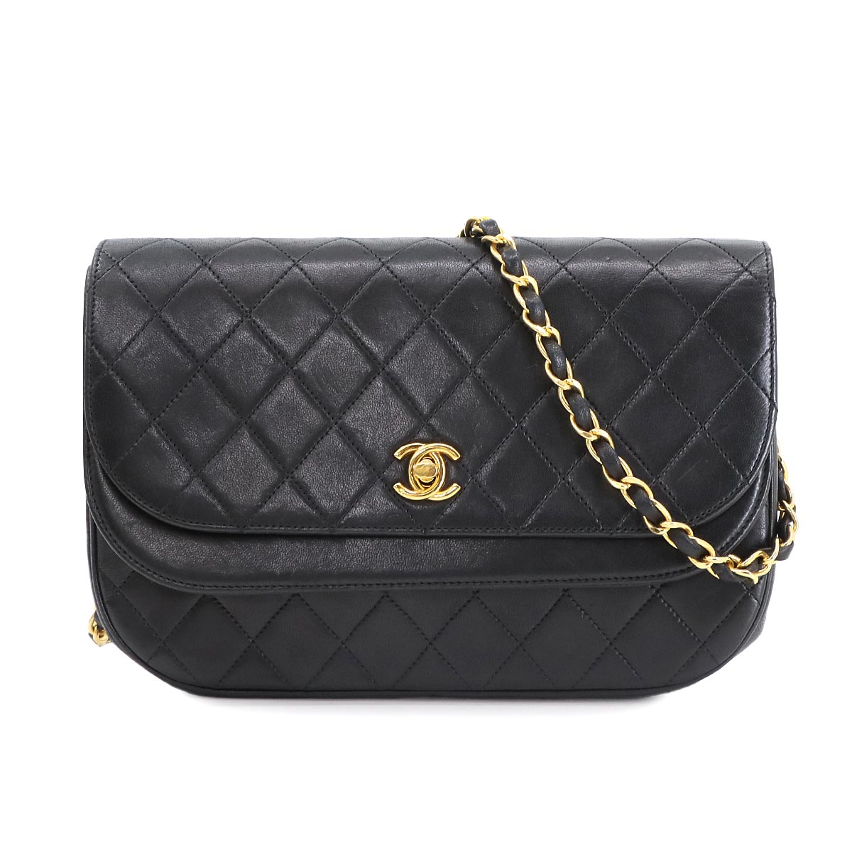 CHANEL マトラッセ ベルトバッグ ウエストポーチ レザー メタリック