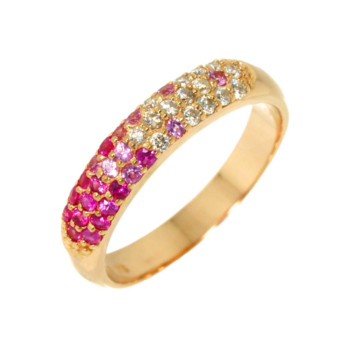 Ponte Vecchio 11号 リング サファイヤ 0.30ct ダイヤ 0.16ct K18 PG ピンクゴールド 750 指輪 Ring ポンテヴェキオ 90303904