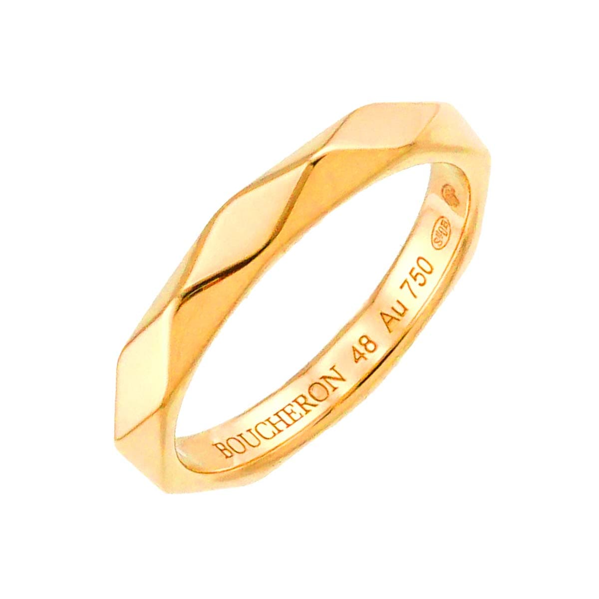 BOUCHERON ファセット #48 リング 18K YG イエローゴールド 750 指輪 Facet Ring【証明書付き】 ブシュロン 90303995