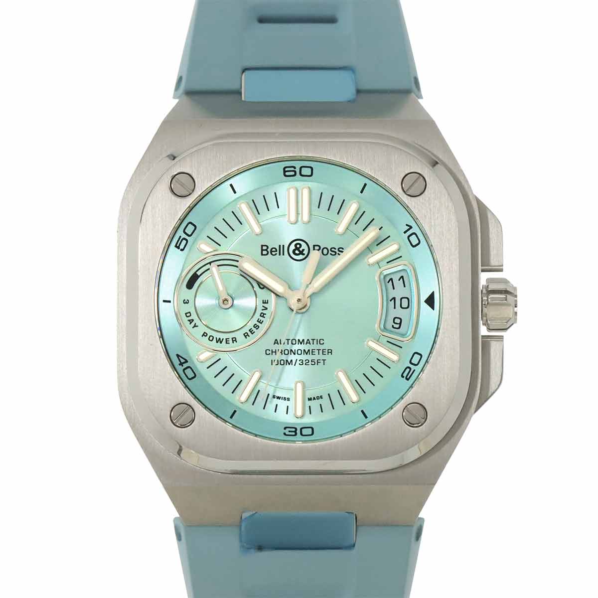 Bell＆Ross BR-X5 アイスブルースティール BRX5R-IB-ST/SRB メンズ 腕時計 デイト オートマ 自動巻き ウォッチ ICE BLUE STEEL ベル＆ロス 90305308