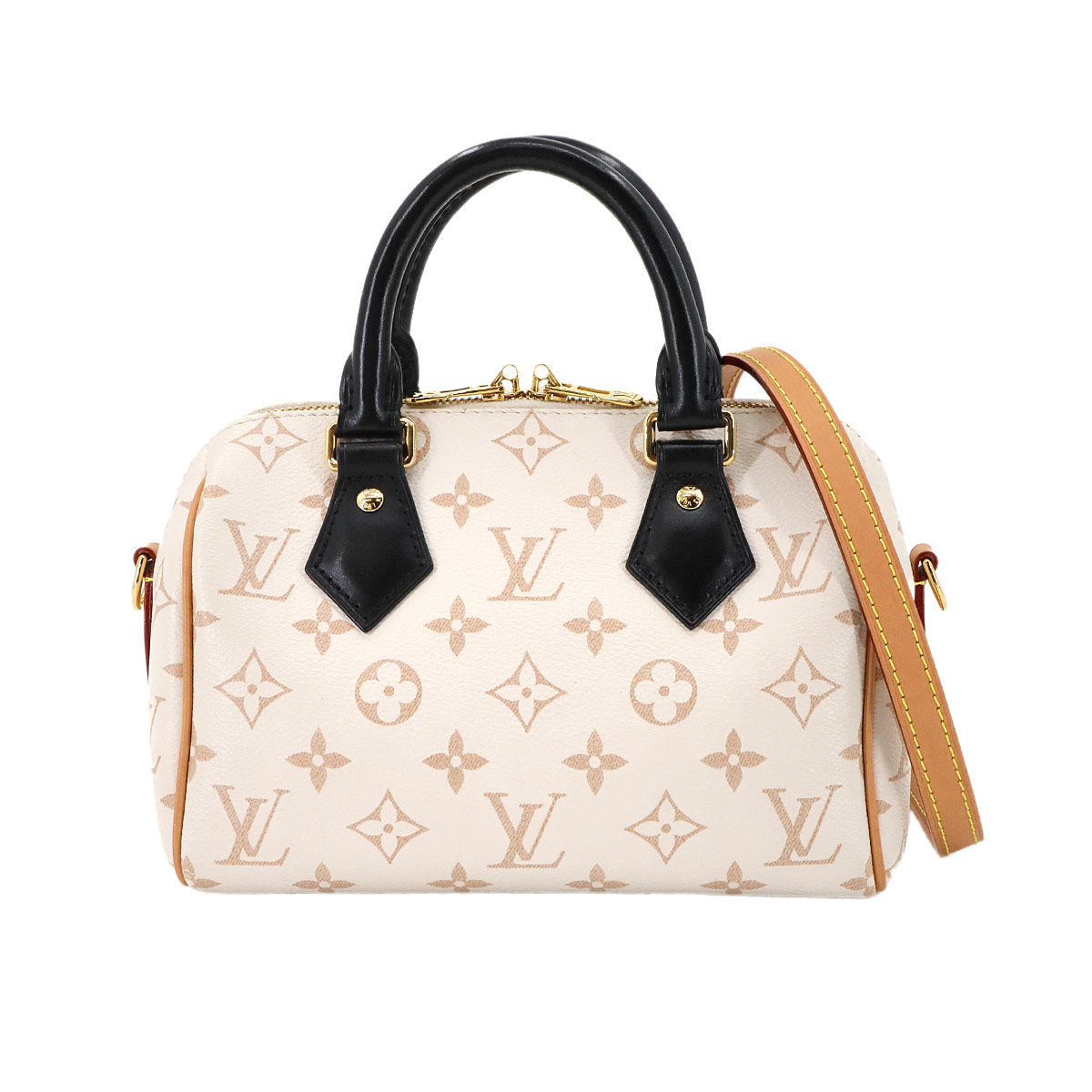 LOUIS VUITTON モノグラム デュンヌ スピーディ バンドリエール 20 2way ハンド ショルダー バッグ ホワイト ベージュ M46906 RFID Speedy Bandouliere 20 ルイ ヴィトン 90303834