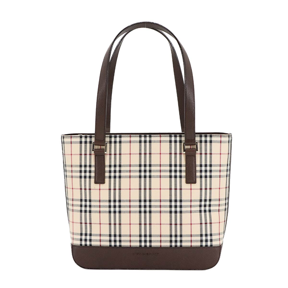 ほぼ未使用タグ付き☆　バーバリー　ハンドバッグ　アクセサリーポーチ　PVCレザー ほぼ未使用タグ付き☆ バーバリー ハンドバッグ アクセサリーポーチ