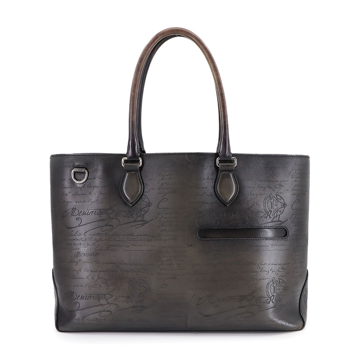 Berluti マイルズ MM ショルダー バッグ PVC レザー ブラック ブラウン