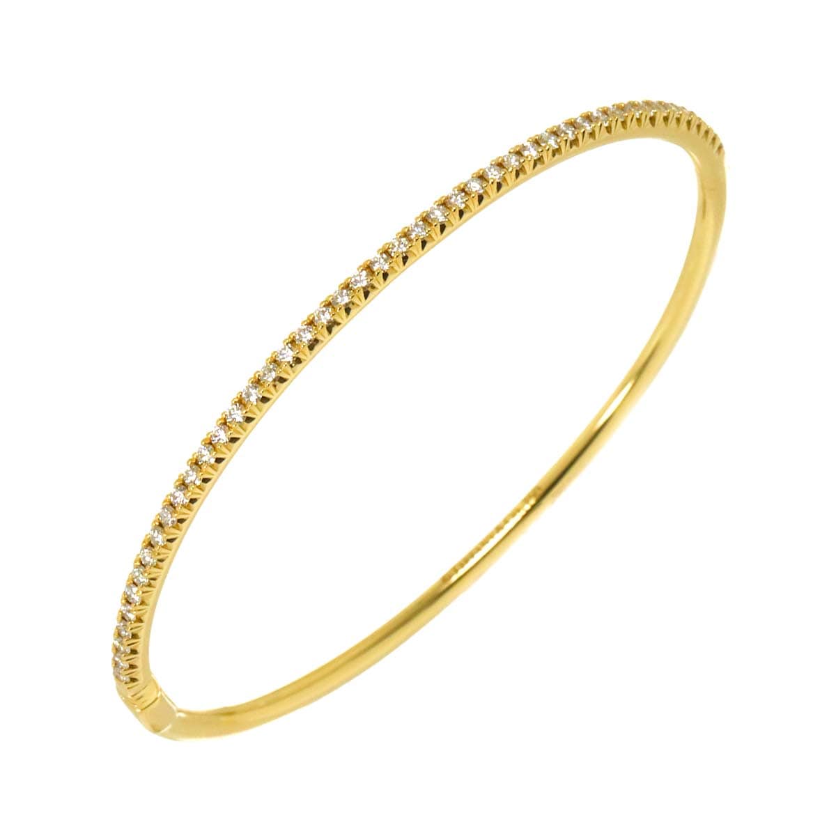 TIFFANY&Co. メトロ ヒンジ ダイヤ ブレスレット 16.5cm K18 YG イエローゴールド 750 Bracelet ティファニー 90302772