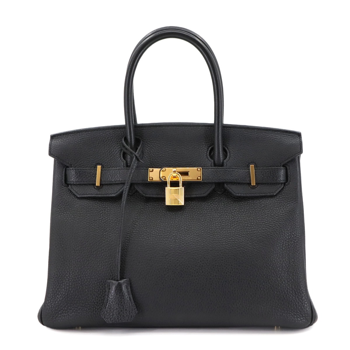 HERMES バーキン30 トゴ ブラック ハンド バッグ □Q刻印 ゴールド 金具 Birkin 30 エルメス 90303161