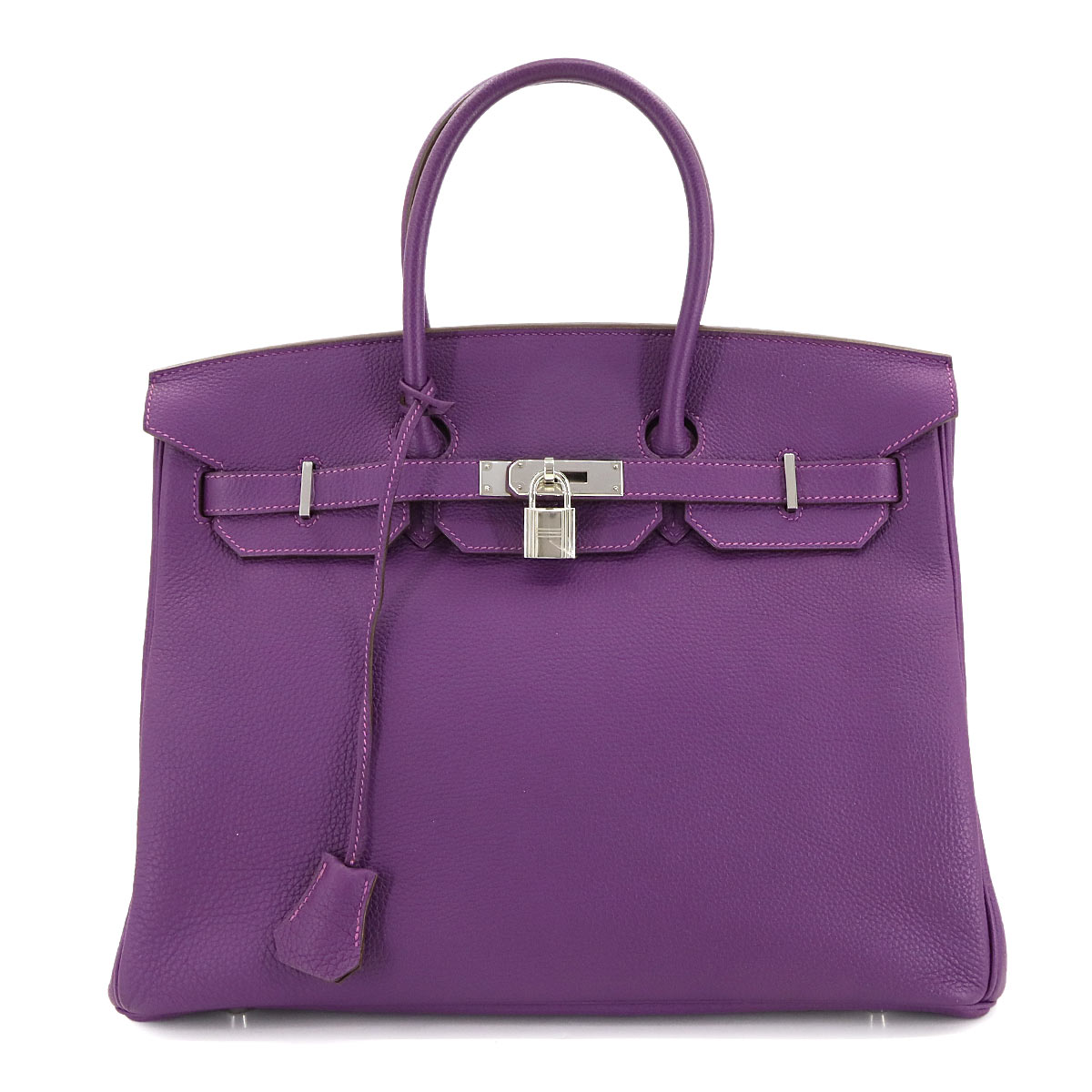 HERMES バーキン35 トゴ アネモネ ハンド バッグ □R刻印 シルバー 金具 Birkin エルメス 90306051