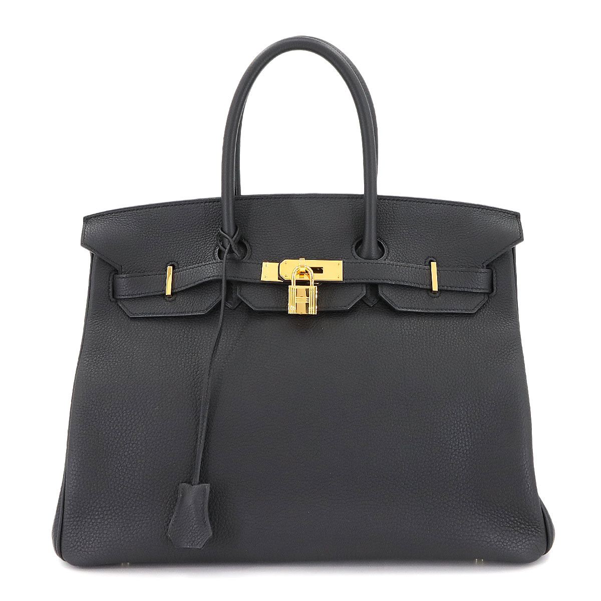 HERMES バーキン35 トゴ ブラック ハンド バッグ T刻印 ゴールド 金具 Birkin エルメス 90306119