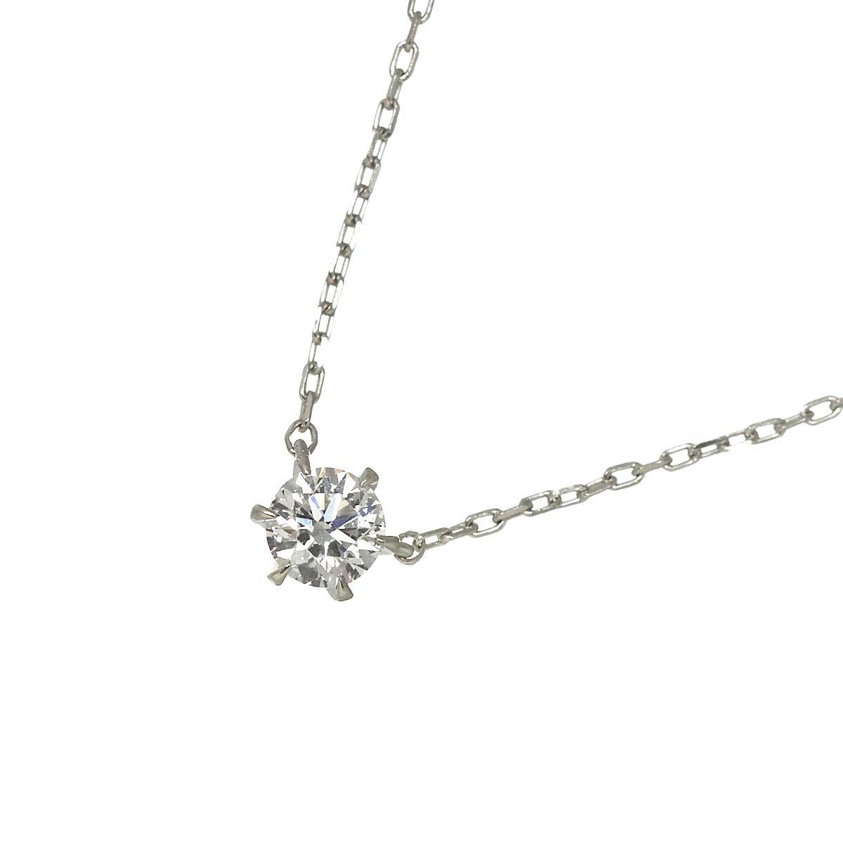 Star Jewelry ダイヤ 0.10ct ネックレス 40cm  Pt プラチナ Diamond Necklace スタージュエリー 90303325