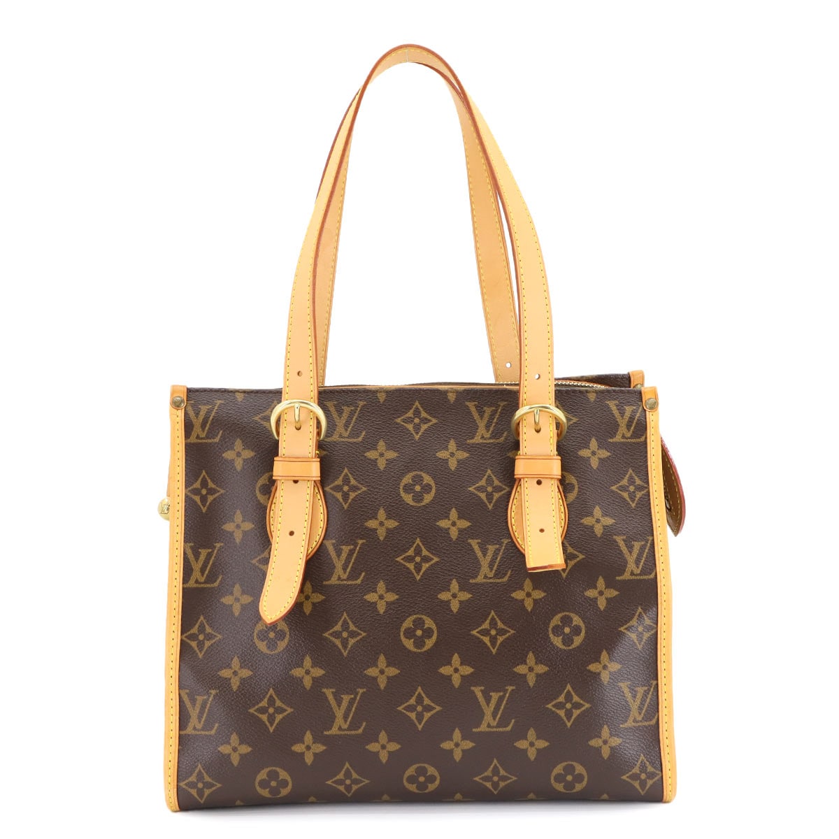 LOUIS VUITTON モノグラム ポパンクール オ トート バッグ ブラウン M40007 ゴールド 金具 Popincourt Haut Bag ルイ ヴィトン 90306008