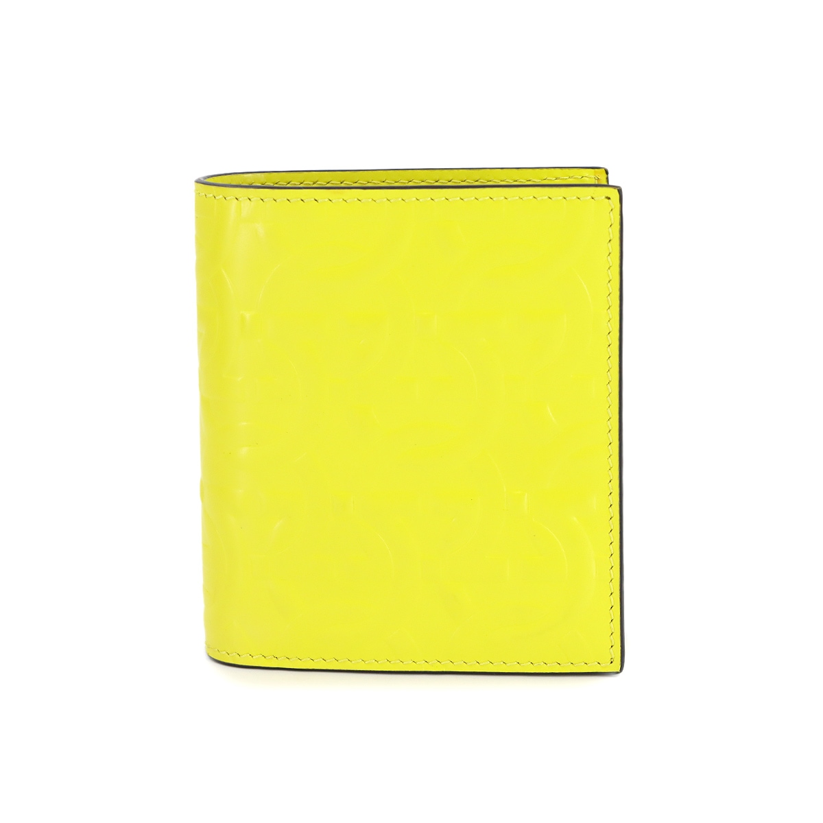 Salvatore Ferragamo ガンチーニ コンパクト ウォレット 二つ折り 財布 レザー イエロー Gancini Wallet サルヴァトーレ フェラガモ 90306222