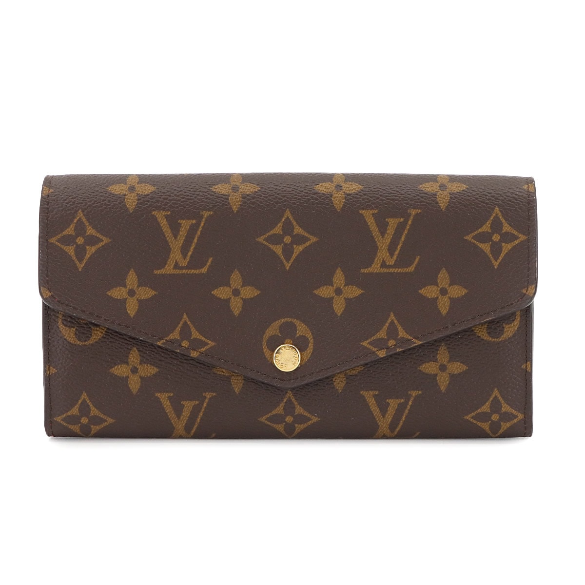 LOUIS VUITTON モノグラム ポルトフォイユ サラ 二つ折り 長財布 ブラウン コクリコ M62236 RFID Monogram Sarah Wallet ルイ ヴィトン 90306321