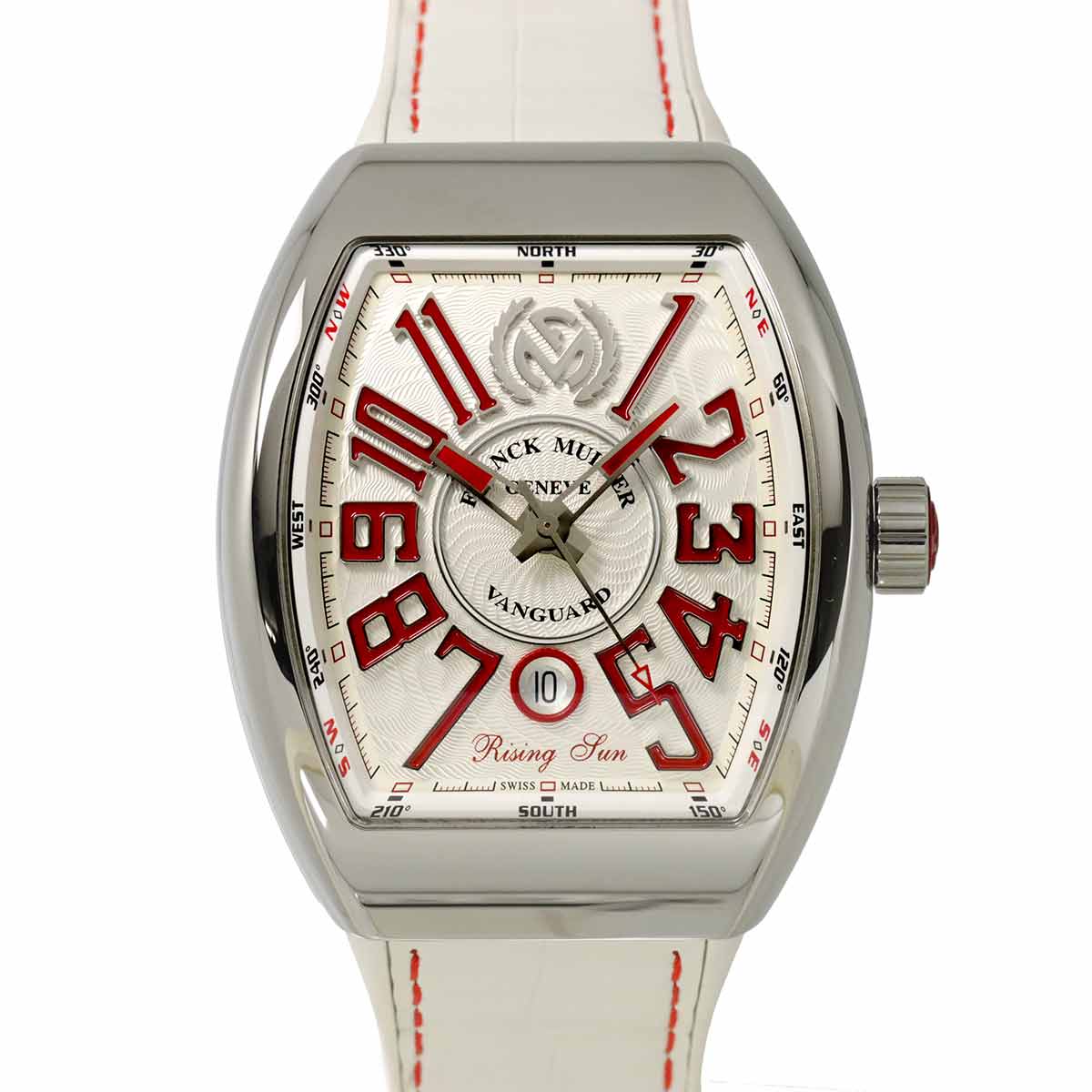 FRANCK MULLER ヴァンガード ライジングサン V45SCDTRSUN 日本限定400本 メンズ 腕時計 デイト シルバー オートマ 自動巻き ウォッチ Vanguard フランクミュラー 90306721