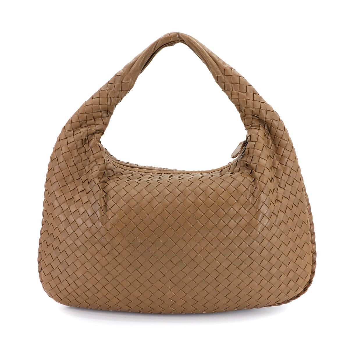 BOTTEGA VENETA ミニ ザ ポーチ ショルダー バッグ ラフィア レザー