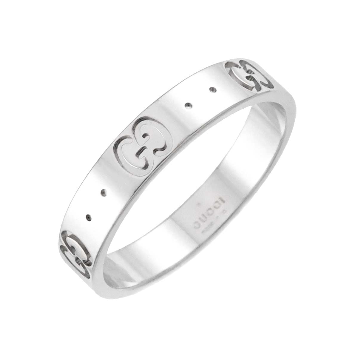 GUCCI アイコン #19 リング K18 WG ホワイトゴールド 750 指輪 Icon Ring グッチ 90303952
