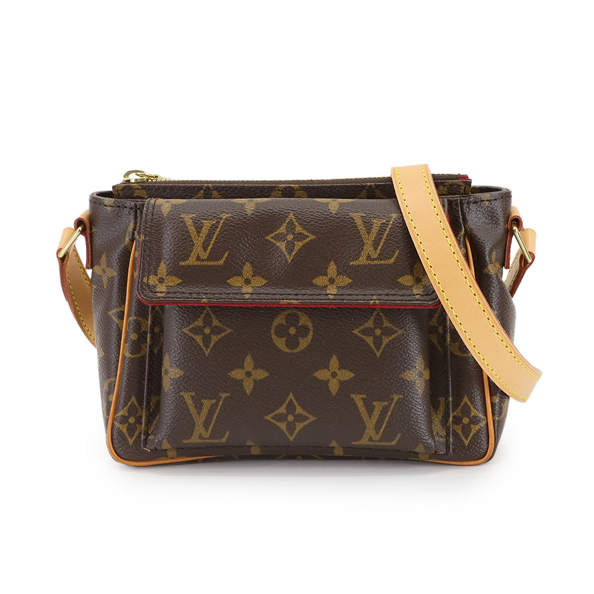 LOUIS VUITTON ノエ MM ショルダー バッグ モノグラム レザー ホワイト