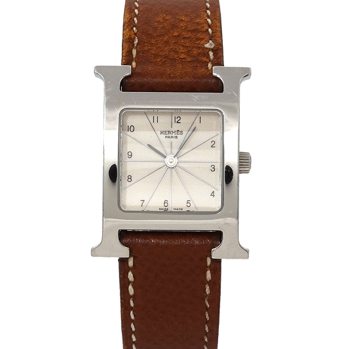 HERMES クリッパー コンビ ヴィンテージ レディース 腕時計 デイト