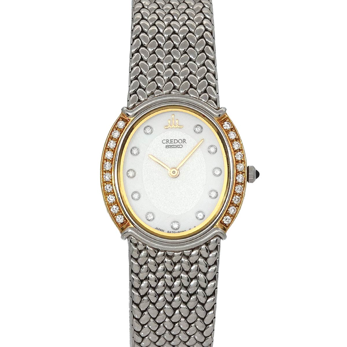 SEIKO クレドール コンビ GSWE982 レディース 腕時計 5A70 3000 ベゼルダイヤ K18YG イエローゴールド クォーツ ウォッチ Credor セイコー 90308037